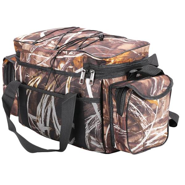 Enkelt skulder karpefiskeri taske, havfiskeri grej tasker, holdall camouflage udendørs carryall taske, vandreture rejsetaske 50CM*28CM*27CM