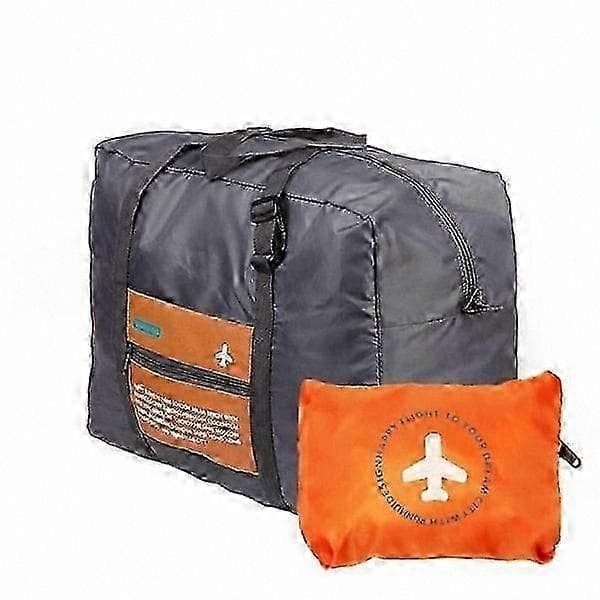 Sammenleggbar duffelbag med oppbevaringspose - Lys oransje farge