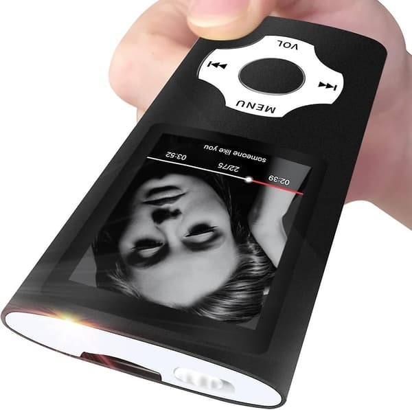 MP3/MP4 Bærbar Afspiller, 1,8 Tommer LCD Skærm, Maksimal Støtte 64GB, Sort black