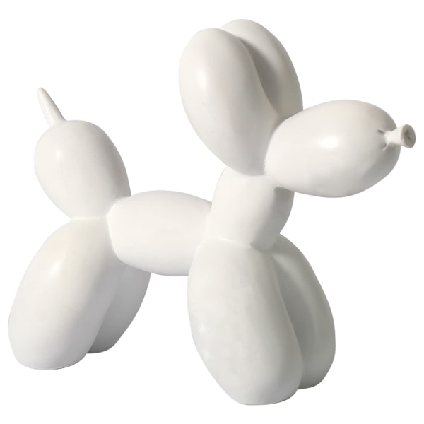 Ballonghundformad skulpturprydnad, hartsballonghund, hartsminiballonghundskulptur för hundstatyer för hemmakontorsdekoration