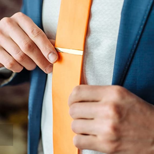 Slipsklämma för män, 6 st Slipklämmor för män Klassiskt slipsklämma set