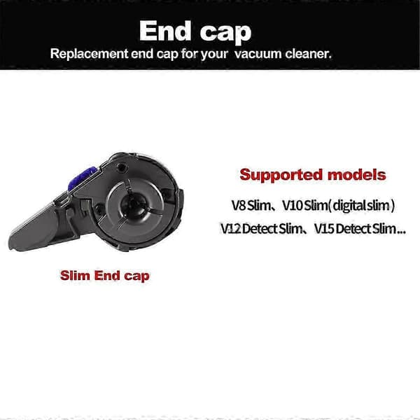 Rullebørste Bar End Cap Cover til V10 Slim V12 Detect Slim V15 Detect Slim Støvsuger Side Rep
