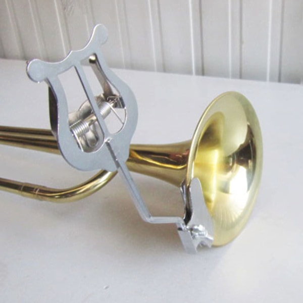 Trompetstativ Trombone Lyre Node Marching Band Flip Folder Clip Trompetist Lyre Trompet Musikholder til Trombone Trompet Lyre