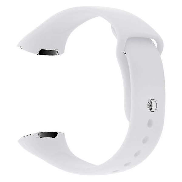 Silikonearmbånd Kompatibelt med Fitbit Charge 3 (Hvid)