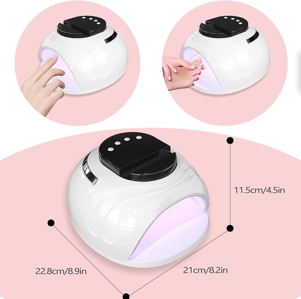 168 W UV-kynsilamppu 4 ajastinasetuksella