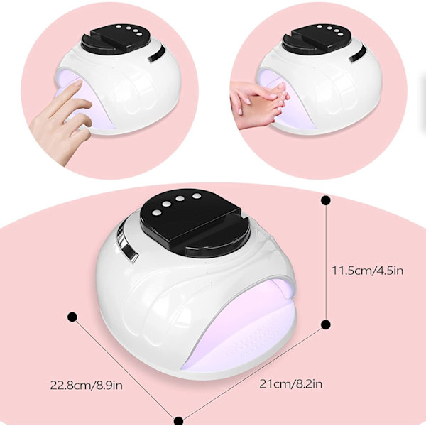 Neglelampe 168W UV-lys med 4 timerindstillinger
