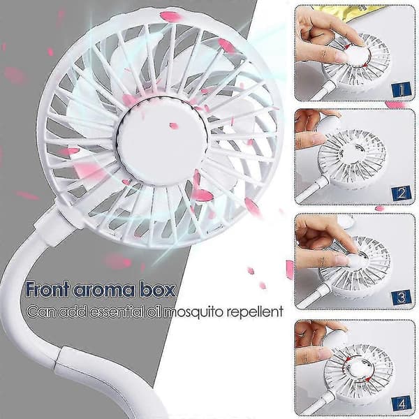 Clip-on USB-ventilator, fleksibel mini-ventilator, personlige elektriske bordventilatorer