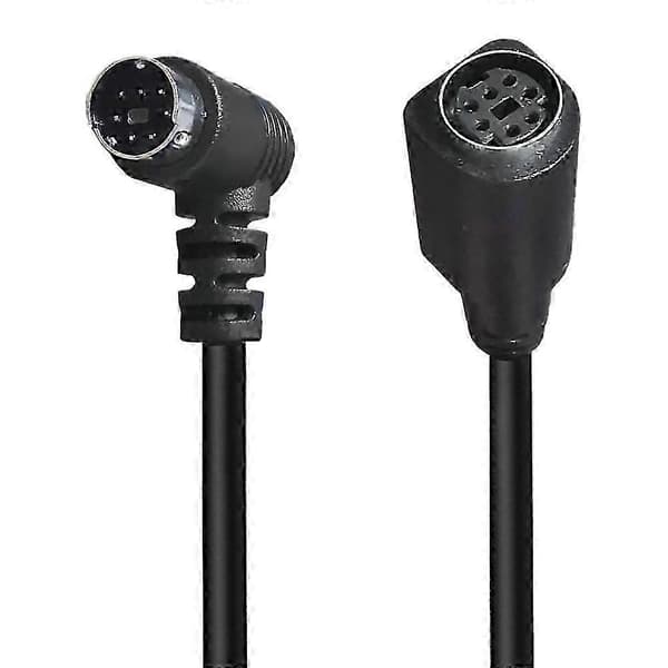 Type A 0,5 m Mini DIN 7-pin kabel albue hann til hunn dataspillsystem skjøteledning