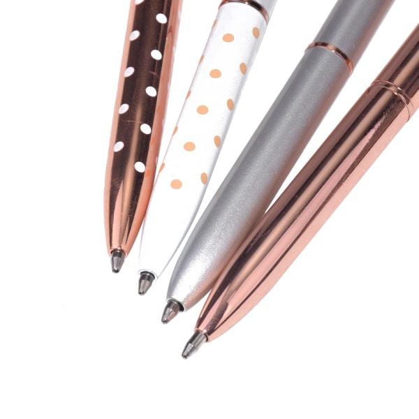 12 stk. Diamantkrystalpenne, Metal Kuglepen 0,5 mm Sort