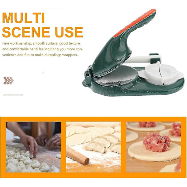 Nyaste 3-i-1 Dumpling Maker, Dumpling Ravioli Maker Press, Empanada Maker Press, Wontonform, Dumpling Making Tool För Dumpling Wrapper Dough Stamp