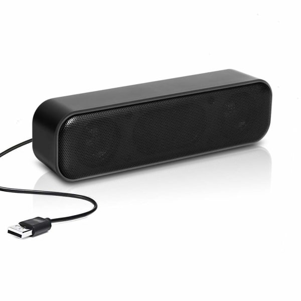 USB-datamaskinhøyttaler, kablet Mini Soundbar-høyttaler for datamaskin