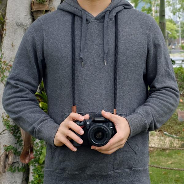 Mjuk kamerarem i nylon, kompatibel med Sony A6100 A6600 A6000 A6300 A6500 A6400 RXIR II RX10 IV X100F X-T30 X-T3 X-T4 X-T20 X-T2 X100T, svart