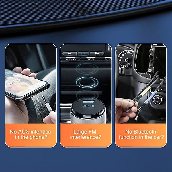 Aux Bluetooth Adapter Dongle Kabel For Bil 3.5 mm Jack