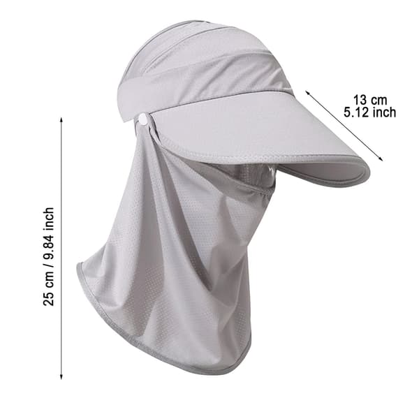 Dam Sommar Solhatt Ansiktsmask Solid Färg(Blå)