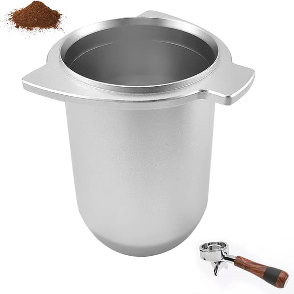 54 mm kaffedoseringskopp i aluminium, silver