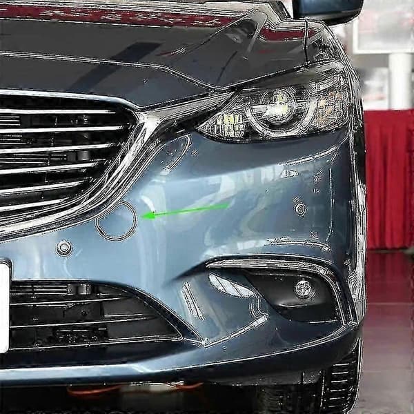 Til Mazda 6 Atenza 2017-2019 Bil Front Kofanger Træk Krog Dæksel Hætte Trailer Bugsering Øje Låg