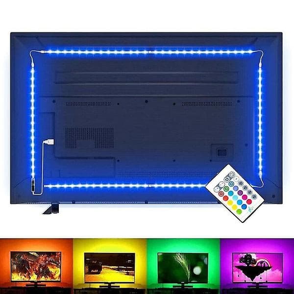 2m LED-strimler til TV-lys sløjfe LED-strimmel RGB multi-farve