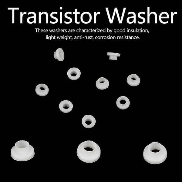 Transistor Isolerad Plastdistans Bussning Brickor 100st (TW-6)