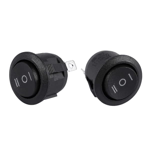 2 X Ac 6a/250v 10a/125v 3 Ben 3 Position Rund Båd Rocker Switch