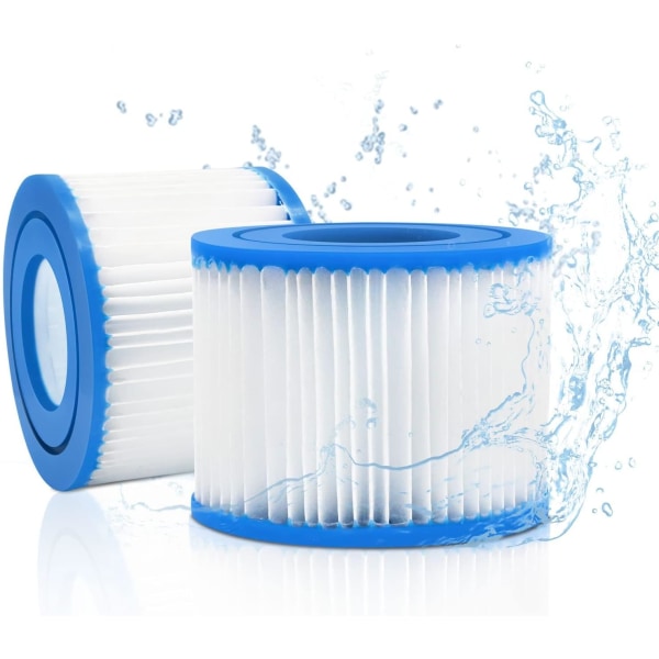 4 stk. Hot Tub Filter, Filterpatron, Udskiftningsfilter til Best-way Filterpatron VI, Hot Tub Filterpatroner til L-a-y-Z-Spa Miami