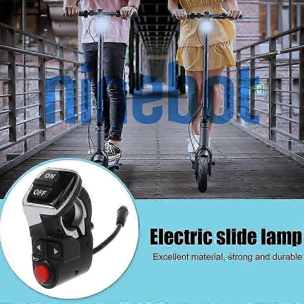 Styre Kontroller Bryter E-scooter Blinklys På/Av Knapp for Kugoo M4