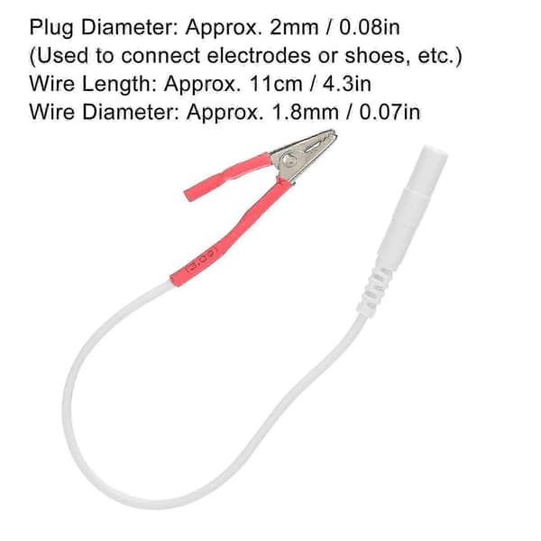 20 stk. / pose Klips Elektrode Ledningskabler for TENS Enhet Fysioterapi Maskin
