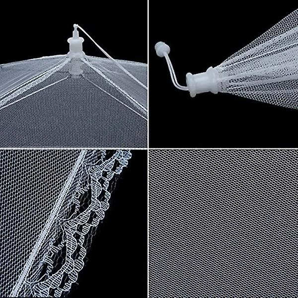 Mesh Pop-up Spiseparaply - Stilful Beskyttelse Til Dine Måltider Hvid