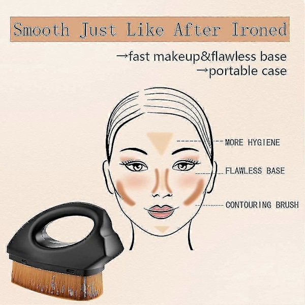 Foundation Børste, Foundation Børste til Flydende Foundation, Makeup Børster til Fejlfri Base Makeup Fi