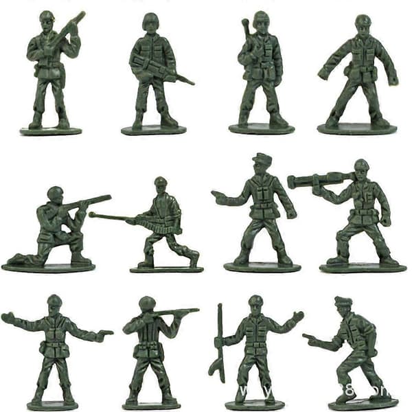 Actionfigur legetøjsmodel af hærsoldater til børn, mini-plastikscene, hærfigur