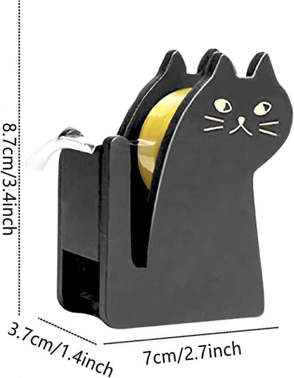 1 st Skrivbords tejpdispenser - Söt tejpdispenser i kattform