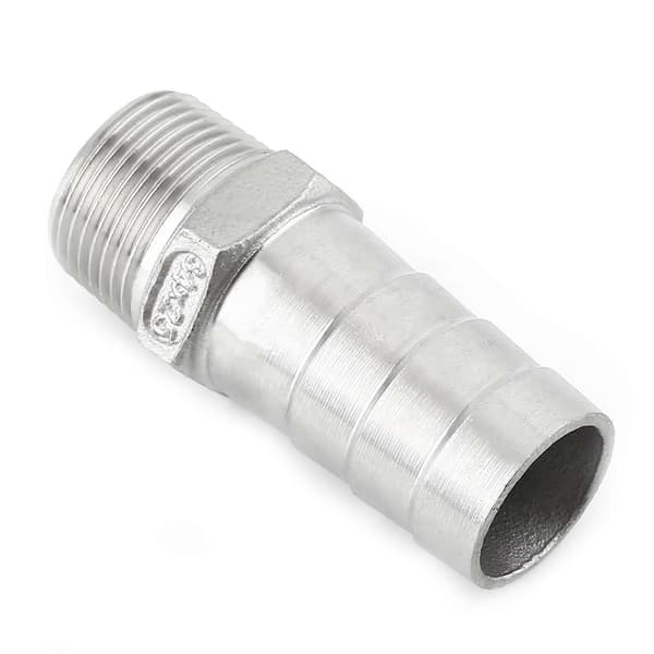 Rustfrit stål han gevind rør fittings adapter slangestuds (3/4\"x25mm)