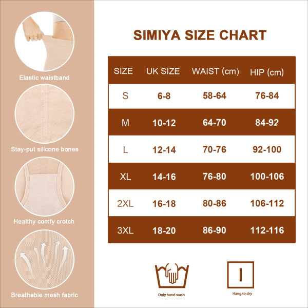 Hög midja magen kontroll trosor, hög midja shapewear för kvinnor magen kontroll, bekväma body shaper trosor, XXL color XXL