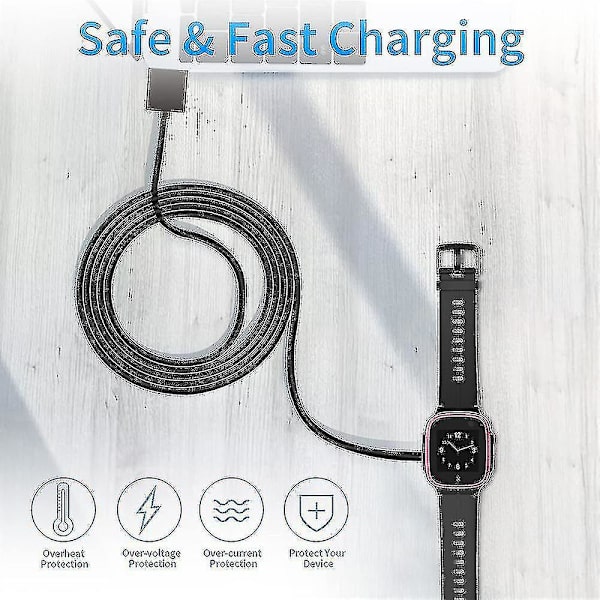 Usb-ladekabel for barnklokke Xplora X5 Play X5 X4 black
