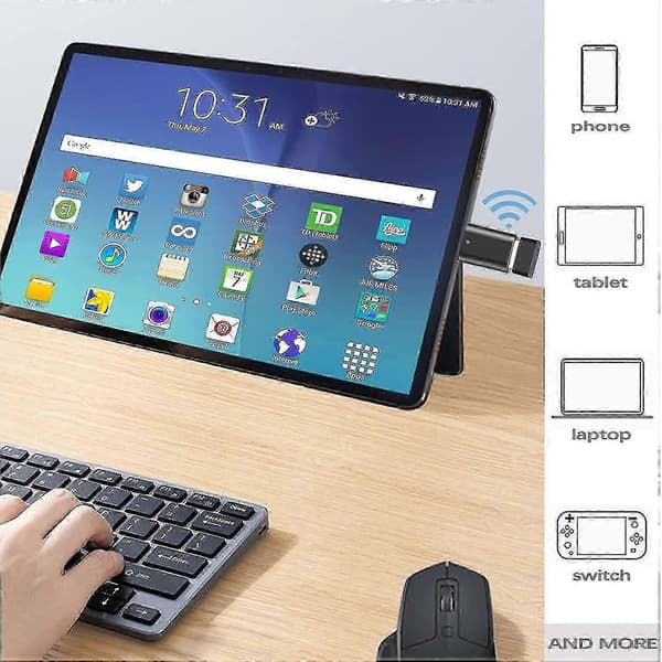 Usbc-Usb-sovitin, sopii Pro-kannettavalle (2 kpl)
