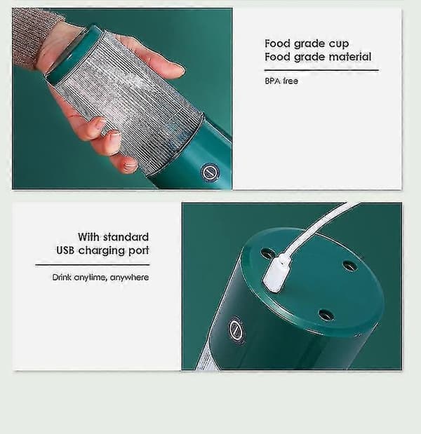 Portabel Blender USB Fruktmixer Juicepressar (Blå)