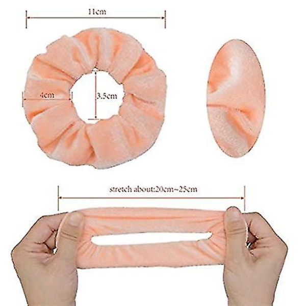 45 stk. hårskrunchies fløjls elastikker hårbånd scrunchie hårbånd reb scrunchie