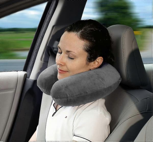 Nackkudde i Memory Foam - Justerbar tjocklek för optimal komfort, Grå