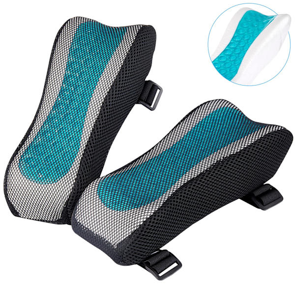 Ergonomiska armstödsdynor, kontorsstolsarmstöd (2-pack)