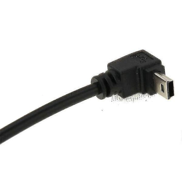 90 graders Mini USB hann til USB 2.0 AM USB-adapterkabel, lengde: 29 cm