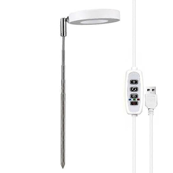 Hvit, 1 stk, Plantebelysning med LED