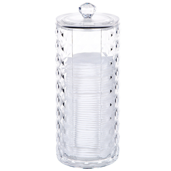 Akryl Makeup Bomuldspudeholder, Klar