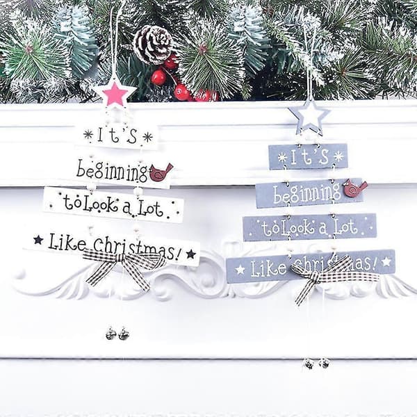 Julgransformade juldekorationer i trä - Ornament för julgranar Julgransprydnader i trä