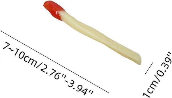 20 stk. kunstige pommes frites med ketchup model simulation kunstig