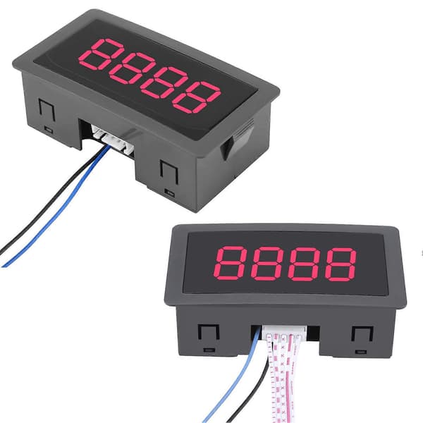 LED Digital Upp/Ner 4-siffrig Panelräknare 0-9999