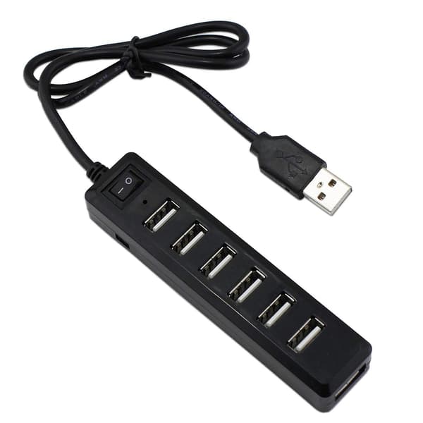 7 porte USB Hub-udvidelse med høj hastighed til PS3, Xbox, Wii, PC, MAC, bærbar computer, NoteBook, Mac Book, NetBook, tablet, fane