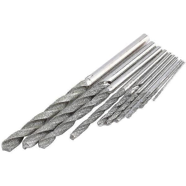 10 stk. Diamantbor Sæt Twist Diamantspids Bor Kraftig Mini Diamantbor Sæt Til G