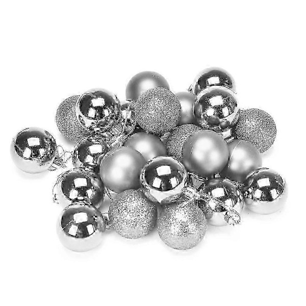 Til julepynt Jul 4 cm 24 stk. Plast juletrepynt