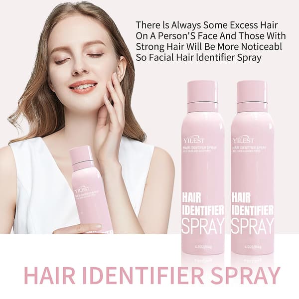 Hår-identifikations-spray til ansigtsbarbering, hår-identifikations-spray til dermaplaning, dermaplaning-ansigtsspray til fjernelse