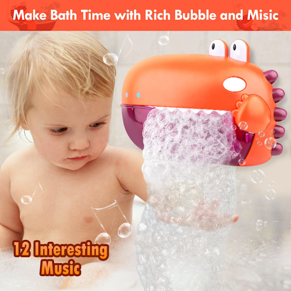 Badbubbelmaskin, Automatiska Babybadleksaker (250 ml)