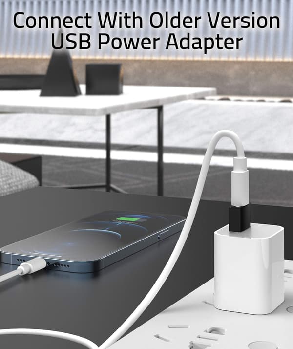 USB C - naar USB-A-adapter, 3-pack, zwart